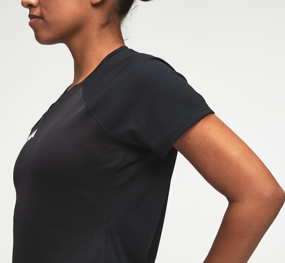 Hoka One One Performance T-Shirt Dam Svarta - SE-6759122